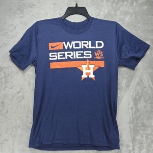 Nike Dri-fit Men's Houston Astros World Series 2022 Blue T-Shirt Sz M